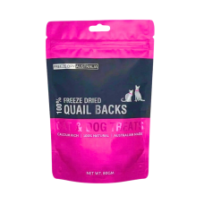 Freeze Dry Australia Pet Treat Quail Backs 80g