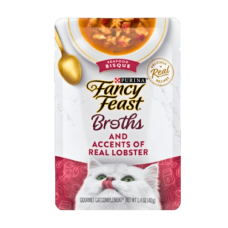 Fancy Feast Broths Seafood Bisque w/Accents of Real Lobster 40g