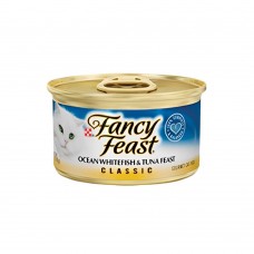 Fancy Feast Classic Ocean Whitefish & Tuna 85g Carton (24 Cans)