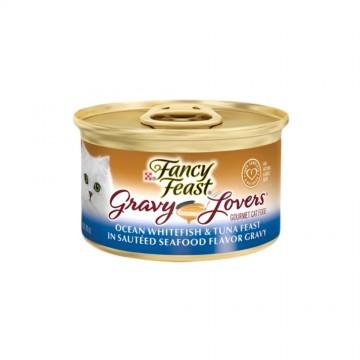 Fancy Feast Gravy Lovers Ocean Whitefish & Tuna Sauteed Seafood Flavor Gravy 85g
