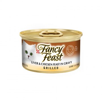 Fancy Feast Grilled Liver & Chicken in Gravy 85g Carton (24 Cans)
