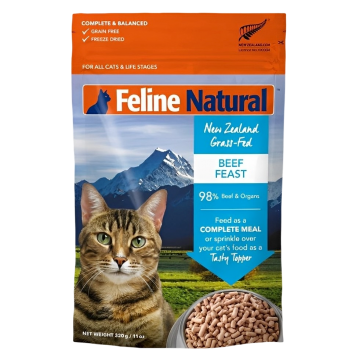 Feline Natural Freeze Dried Beef Feast 320g