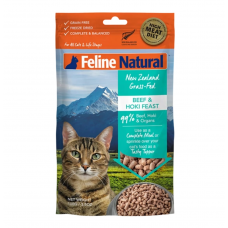 Feline Natural Freeze Dried Beef & Hoki Feast 100g, 897366, cat Treats, Feline Natural, cat Food, catsmart, Food, Treats