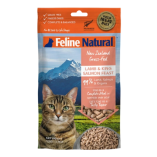 Feline Natural Freeze Dried Lamb & King Salmon Feast 100g, 897380, cat Treats, Feline Natural, cat Food, catsmart, Food, Treats