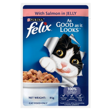 Felix Cat Wet Food Salmon in Jelly 85g x24