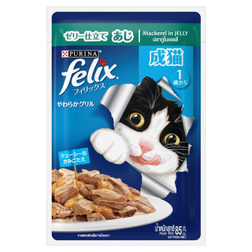 Felix Wet Food Mackerel in Jelly 85gx24
