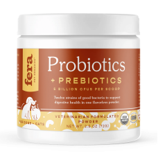Fera Pet Organics Supplement Probiotics+Prebiotics 60 scoops, 4581, cat Supplements, Fera Pet Organics, cat Health, catsmart, Health, Supplements