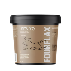 FourFlax Pets Supplement Immunity Powder Tub 200g, 94219008119136, cat Supplements, Fourflax, cat Health, catsmart, Health, Supplements