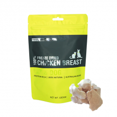 Freeze Dry Australia Pet Treat Chicken Breast Chucks 100g, 8831779, cat Treats, Freeze Dry Australia, cat Food, catsmart, Food, Treats