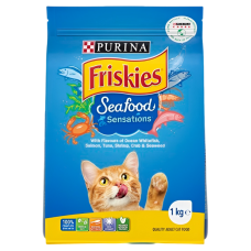 Friskies Dry Food Seafood Sensation 1kg, 11242893, cat Dry Food, Friskies, cat Food, catsmart, Food, Dry Food
