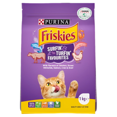 Friskies Dry Food Surfin & Turfin 1kg, 11242930, cat Dry Food, Friskies, cat Food, catsmart, Food, Dry Food