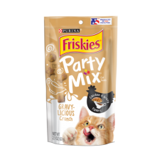 Friskies Party Mix Crunch Gravy-licious Chicken & Gravy  60g, 169238, cat Treats, Friskies, cat Food, catsmart, Food, Treats