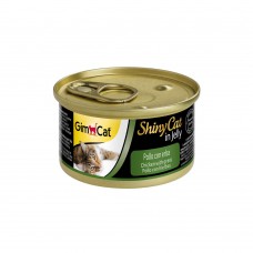 GimCat ShinyCat In Jelly Chicken with Grass 70g