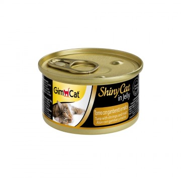 GimCat ShinyCat In Jelly Tuna with Shrimps and Malt 70g