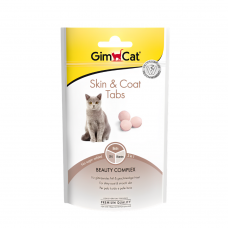 GimCat Treats Functional Tabs Skin & Coat 40g, 02.418711 (64418711), cat Treats, GimCat , cat Food, catsmart, Food, Treats
