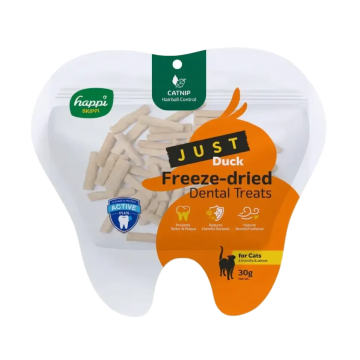Happi Skippi Treats Just Freeze Dried Duck & Catnip 30g (3 packs)