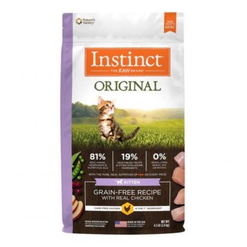 Instinct Dry Food Original Grain-Free Recipe w/Chicken for Kitten 4.5lb