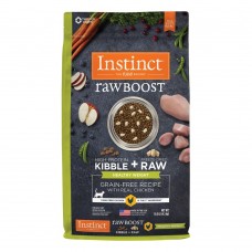 Instinct Raw Boost Kibble + Raw Freeze Dried Healthy Weight Grain-Free Recipe with Real Chicken Dry Food 10lb