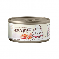 Jolly Cat Gravy Series Fresh White Meat Tuna, Shrimp And Calamari 80g