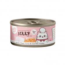 Jolly Cat Jelly Series Fresh White Meat Tuna And Salmon Flakes 80g, JOL-740, cat Wet Food, Jolly Cat, cat Food, catsmart, Food, Wet Food