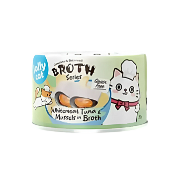 Jollycat Broth Series Complete & Balanced Tuna & Mussels 80g x24