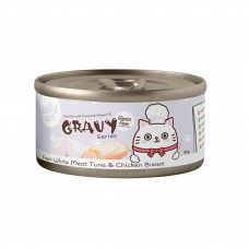 Jollycat Gravy Series Fresh White Meat Tuna And Chicken Breast 80g