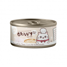 Jollycat Gravy Series Fresh White Meat Tuna And Katsuobushi 80g