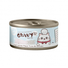Jollycat Gravy Series Fresh White Meat Tuna And Shirasu 80g