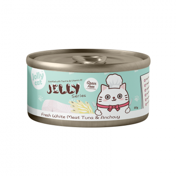 Jollycat Jelly Series Fresh White Meat Tuna And Anchovy 80g (24 cans)