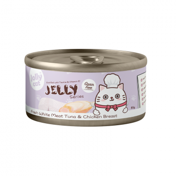 Jollycat Jelly Series Fresh White Meat Tuna And Chicken Breast 80g (24 cans)