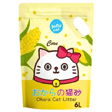 Jollycat Litter Okara Tofu Corn 6L X6, JOL-CORN (6 packs), cat Litter, Jolly Cat, cat , catsmart,  Litter