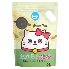 Jollycat Litter Okara Tofu Green Tea 6L, JOL-GREENTEA, cat Litter, Jolly Cat, cat , catsmart,  Litter