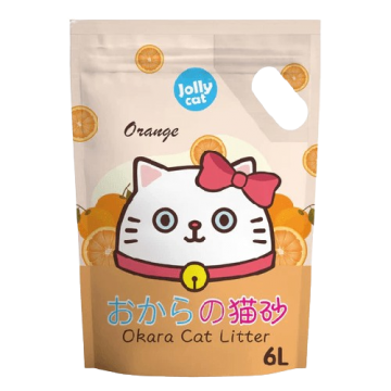 Jollycat Litter Okara Tofu Orange 6L X6