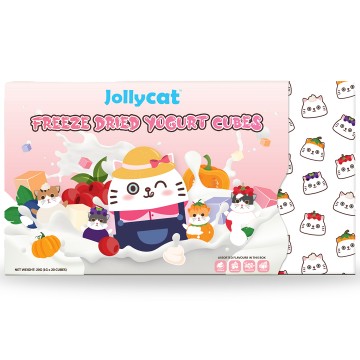 Jollycat Treat Freeze Dried Yogurt Cubes 20pcs x 2 Assorted Flavors
