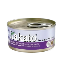 Kakato Pet Food Premium Chic/Beef/Brown Rice & Veg 170g, TD-0803 (12 cans), cat Wet Food, Kakato, cat Food, catsmart, Food, Wet Food