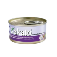 Kakato Pet Food Premium Chic/Beef/Brown Rice & Veg 70g X12