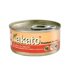 Kakato Pet Food Premium Salmon in Broth 170g, TD-0807 (12 cans), cat Wet Food, Kakato, cat Food, catsmart, Food, Wet Food