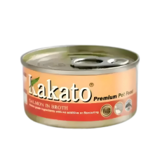 Kakato Pet Food Premium Salmon in Broth 170g x6