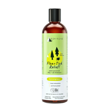 Kin+Kind Pet Shampoo Flea+Tick Lemongrass 354ml