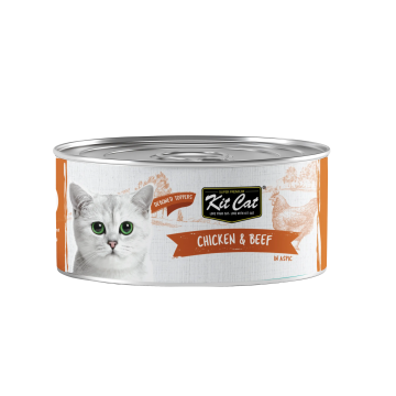 Kit Cat Deboned Chicken & Beef 80g Carton (24 Cans)
