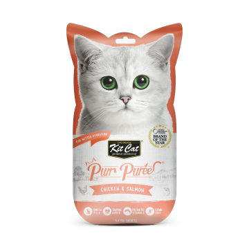 Kit Cat Purr Puree Chicken & Salmon 15g x 4pcs (4 Packs) Kit Cat Purr Puree Chicken & Salmon 15g x 4pcs (4 Packs)