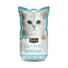 Kit Cat Purr Puree Tuna & Fiber (Hairball) 15g x 4pcs, KC-843, cat Treats, Kit Cat, cat Food, catsmart, Food, Treats