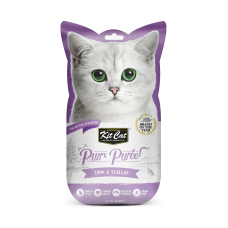 Kit Cat Purr Puree Tuna & Scallop 15g x 4pcs, KC-867, cat Treats, Kit Cat, cat Food, catsmart, Food, Treats