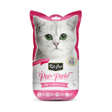 Kit Cat Purr Puree Tuna & Smoked Fish 15g x 4pcs (3 Packs), KC-850 (3 Packs), cat Treats, Kit Cat, cat Food, catsmart, Food, Treats