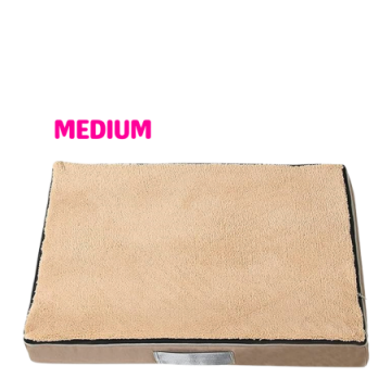Lavish Pets Memory Foam Bed Beige (M)