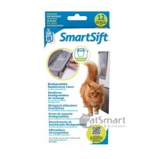Catit SmartSift Biodegradable Replacement Liners For Pull-Out Waste Bin - 12 liners/pack, 50540, cat Scoops / Toilet Accessories, Catit, cat Housing Needs, catsmart, Housing Needs, Scoops / Toilet Accessories