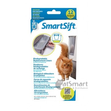 Catit SmartSift Biodegradable Replacement Liners For Pull-Out Waste Bin - 12 liners/pack