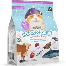 Loveabowl Freeze-A-Bowl Mackerel Beef & Hoki 200g, L411, cat Dry Food, Loveabowl, cat Food, catsmart, Food, Dry Food