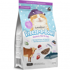 Loveabowl Freeze-A-Bowl Mackerel Beef & Hoki 85g, L211, cat Dry Food, Loveabowl, cat Food, catsmart, Food, Dry Food