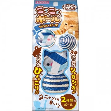 Marukan Toy Nyanko Time Rolling Ball Mouse & Beads